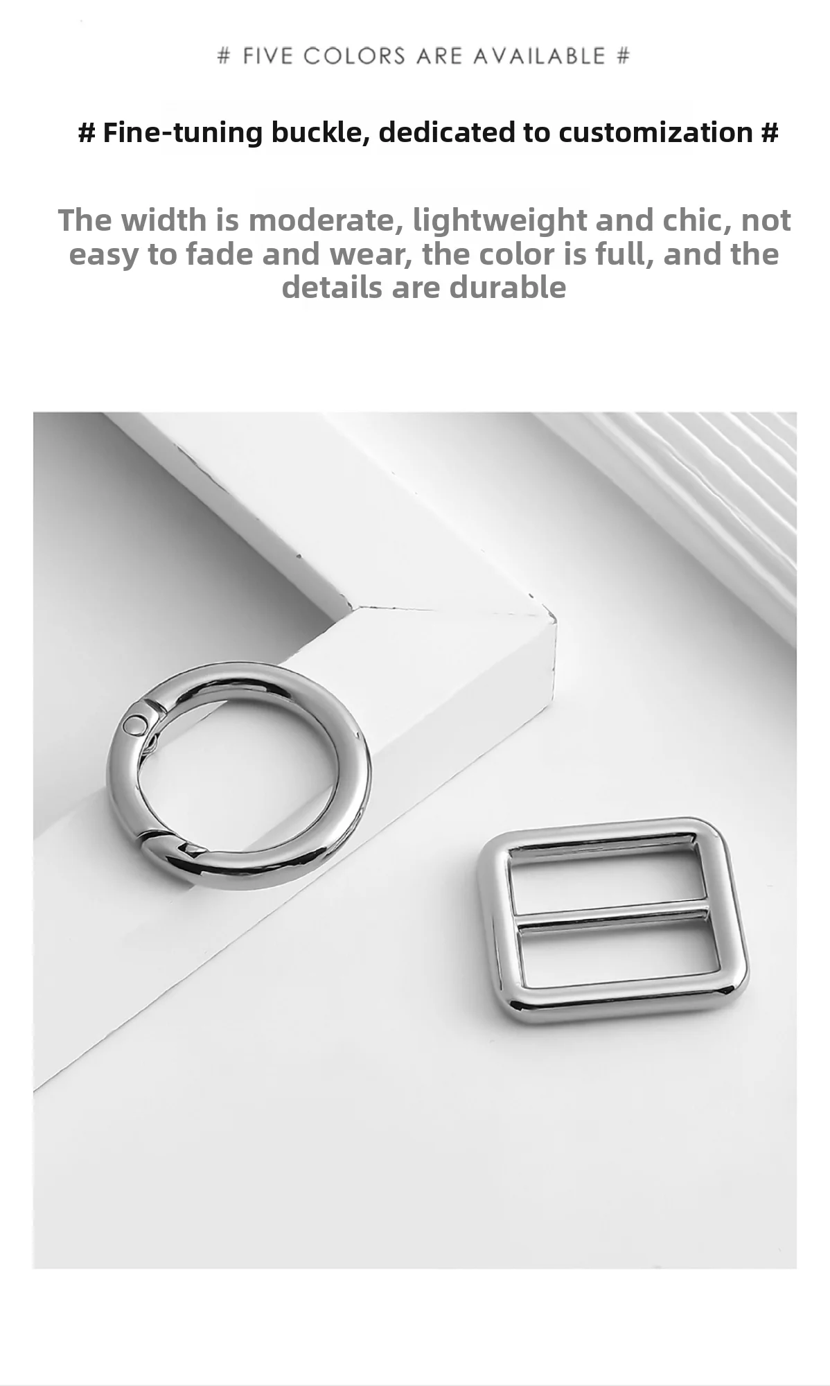Shoulder Strap Adjustment Buckle For Evelyne16 Mini Fashion Durable Gift Not Easy To Scratch And Fade Bag Accessories