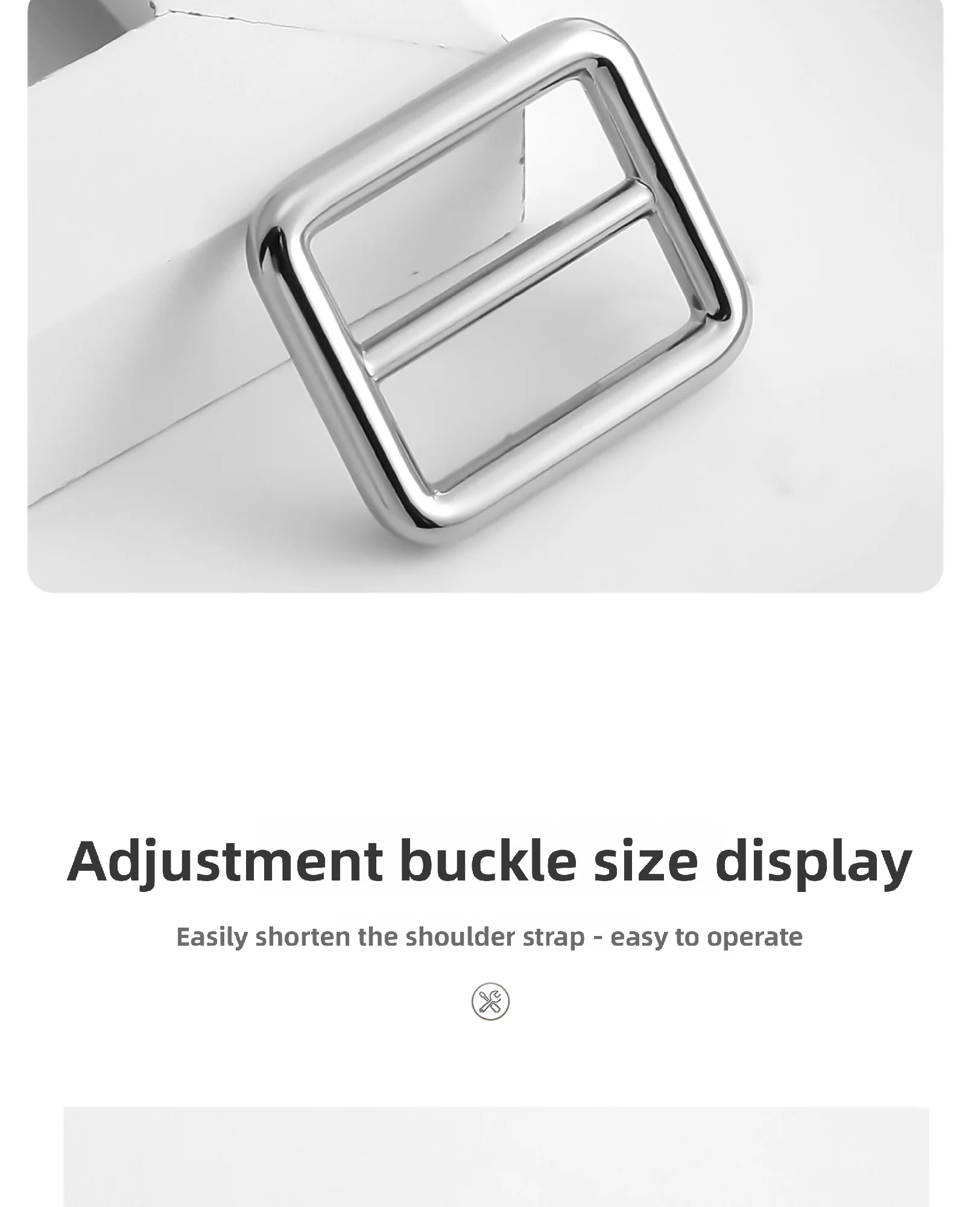 Shoulder Strap Adjustment Buckle For Evelyne16 Mini Fashion Durable Gift Not Easy To Scratch And Fade Bag Accessories