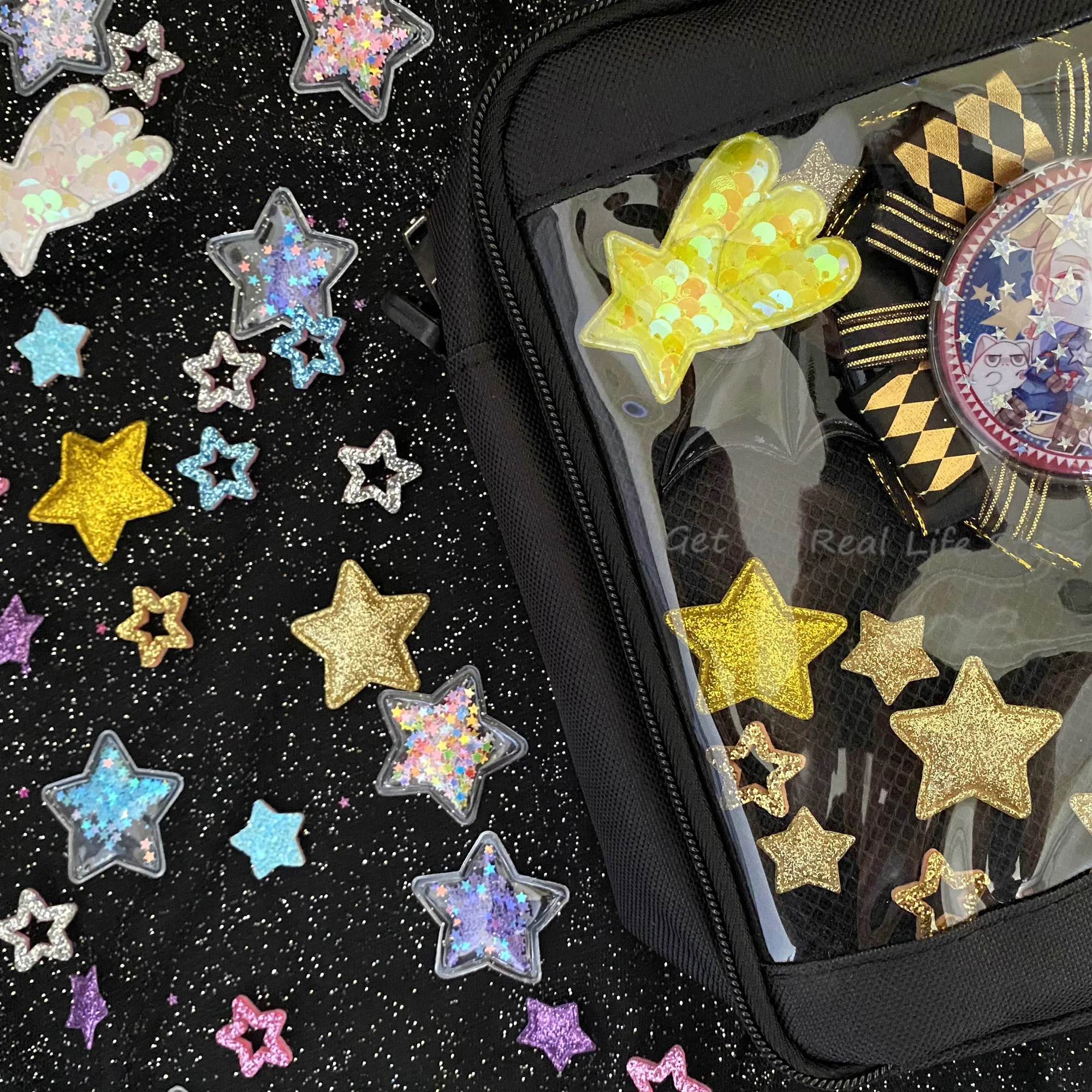 Italife White Round Soft Tape Ita Bag Decoration Insert Decorative Accessories Women ItaBag Display Pins Badges H331