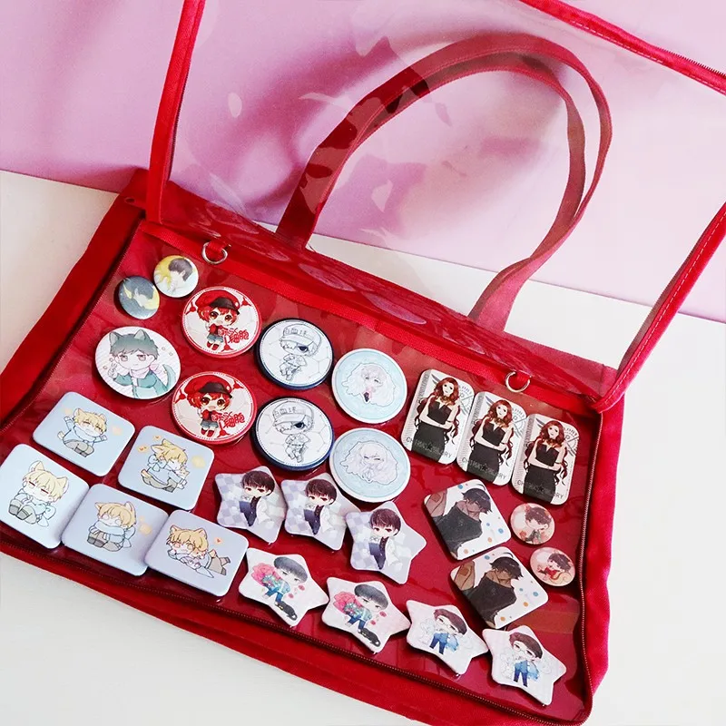 Italife White Round Soft Tape Ita Bag Decoration Insert Decorative Accessories Women ItaBag Display Pins Badges H331
