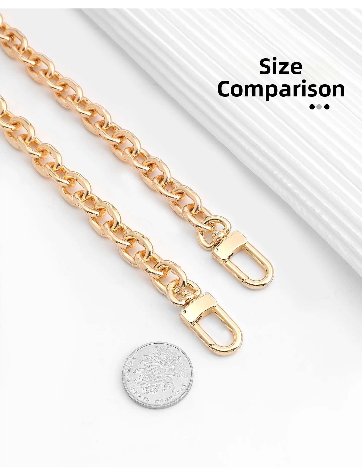 Gold Chain For Women Bag Durable Fashion Crossbody Shoulder Strap Replacement Bag Modification Bag Chain Accessories