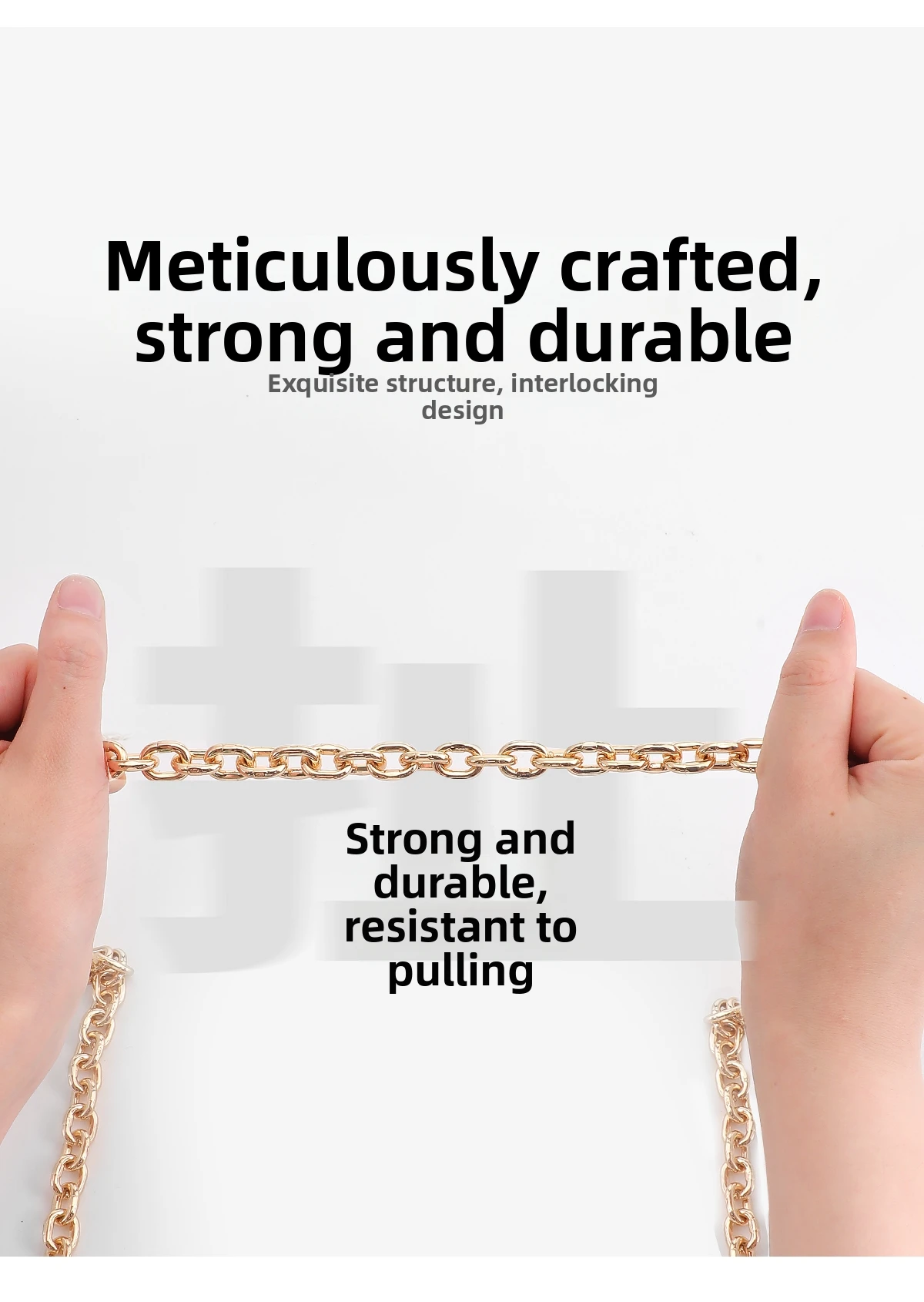 Gold Chain For Women Bag Durable Fashion Crossbody Shoulder Strap Replacement Bag Modification Bag Chain Accessories