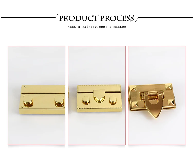 1/2Pcs Deepee Fashion Gold Metal Lock Clasp Turn Twist Locks Closure Snap Clip Buckles DIY Bag Purse Hardware Repair Accessories