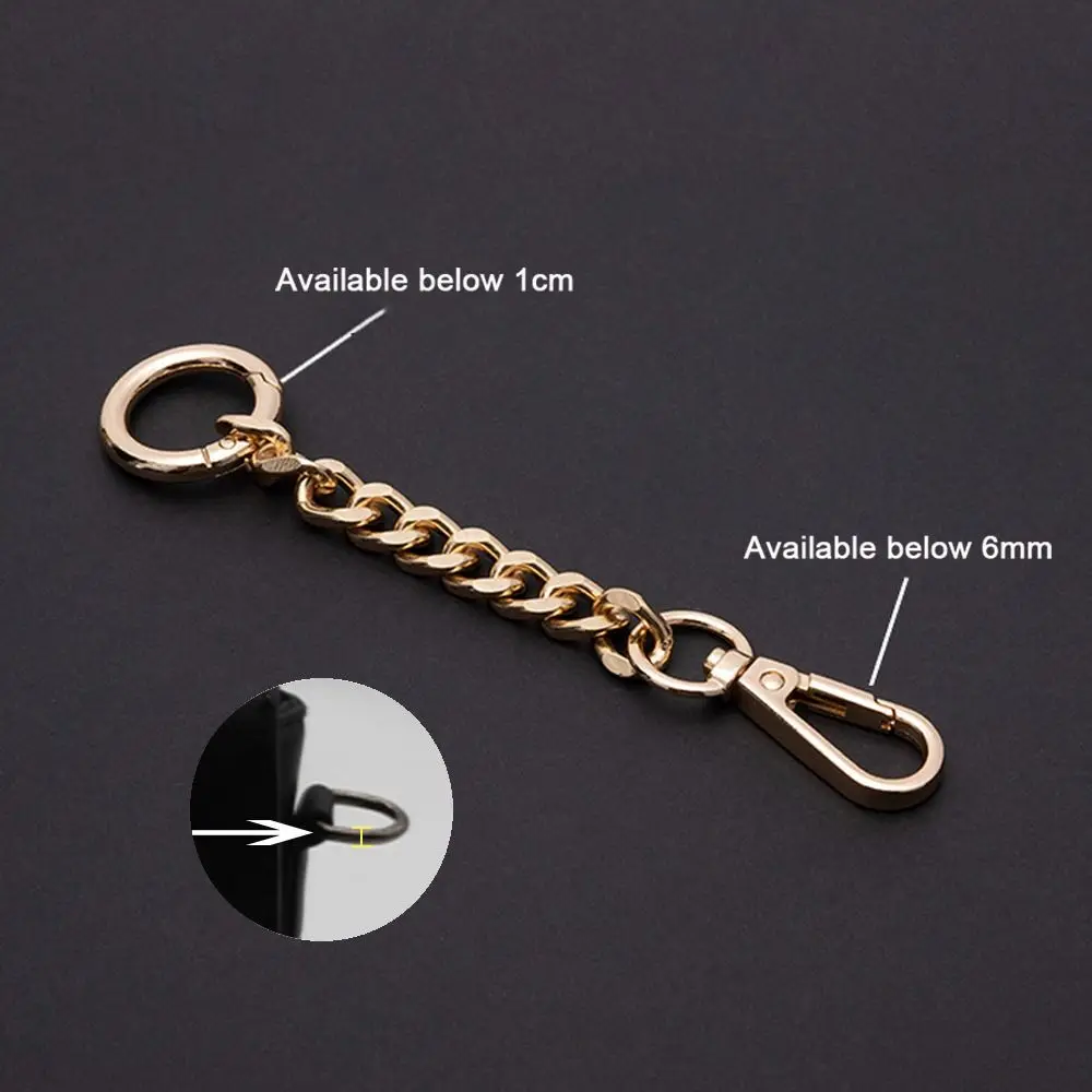 15cm Length Metal Extension Bag Chain Short Purse Chain Strap Handbag Handle Replacement Chains for Extend Shoulder Bag Strap