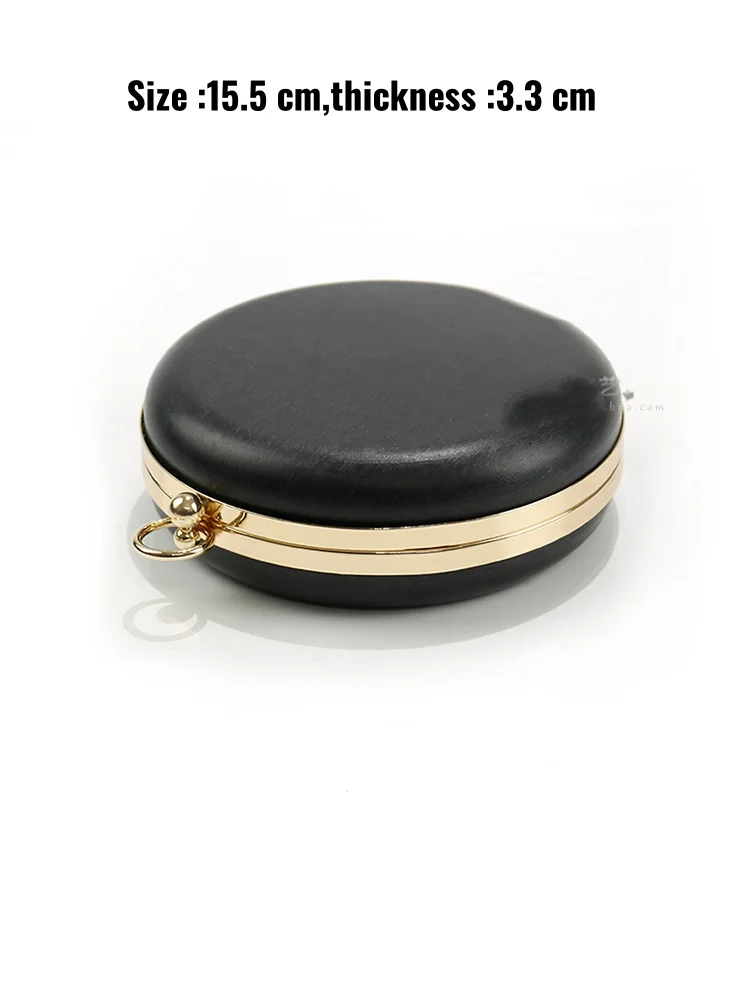 Handles DIY Handbag Kiss Twisted Lock Buckle Bag Accessories 15.5 Cm 18cm 20 Cm Metal Clasps Dinner Round Box Purses Frame