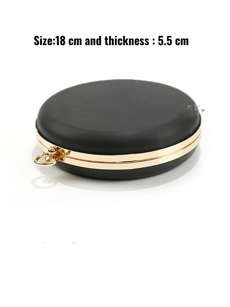 Handles DIY Handbag Kiss Twisted Lock Buckle Bag Accessories 15.5 Cm 18cm 20 Cm Metal Clasps Dinner Round Box Purses Frame