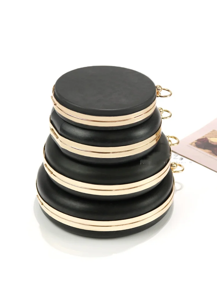 Handles DIY Handbag Kiss Twisted Lock Buckle Bag Accessories 15.5 Cm 18cm 20 Cm Metal Clasps Dinner Round Box Purses Frame