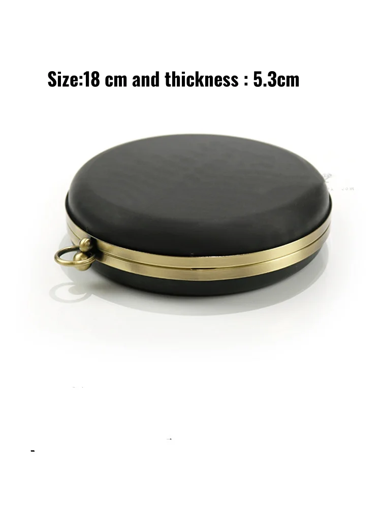 Handles DIY Handbag Kiss Twisted Lock Buckle Bag Accessories 15.5 Cm 18cm 20 Cm Metal Clasps Dinner Round Box Purses Frame