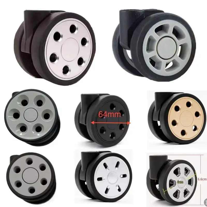 Luggage Wheels For RIM Suitcase Accessories Replacement Load-bearing Silent Casters Universal Wheel Bace Trolley Case Repair