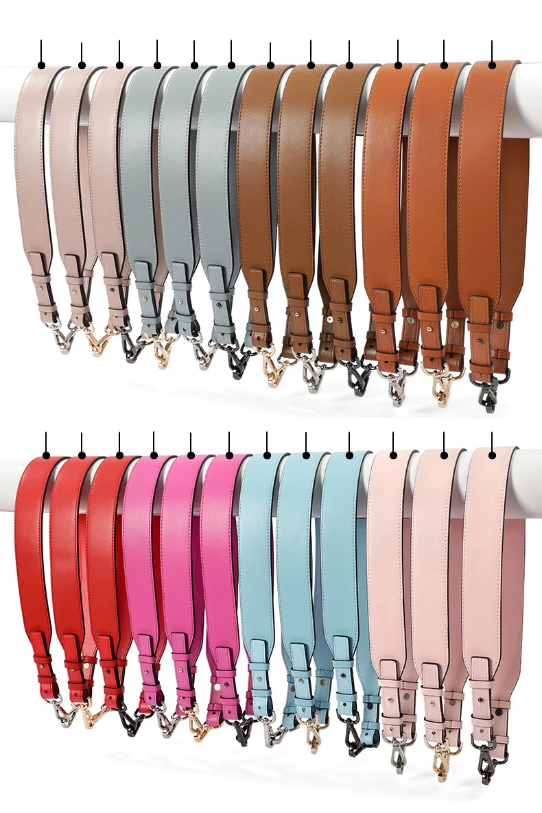 Cow Leather Bag Straps Women Handbag Handle Wide Belt Shoulder Crossbody Bag Strap Genuine Leather Strap Bag Part Belt For Bags