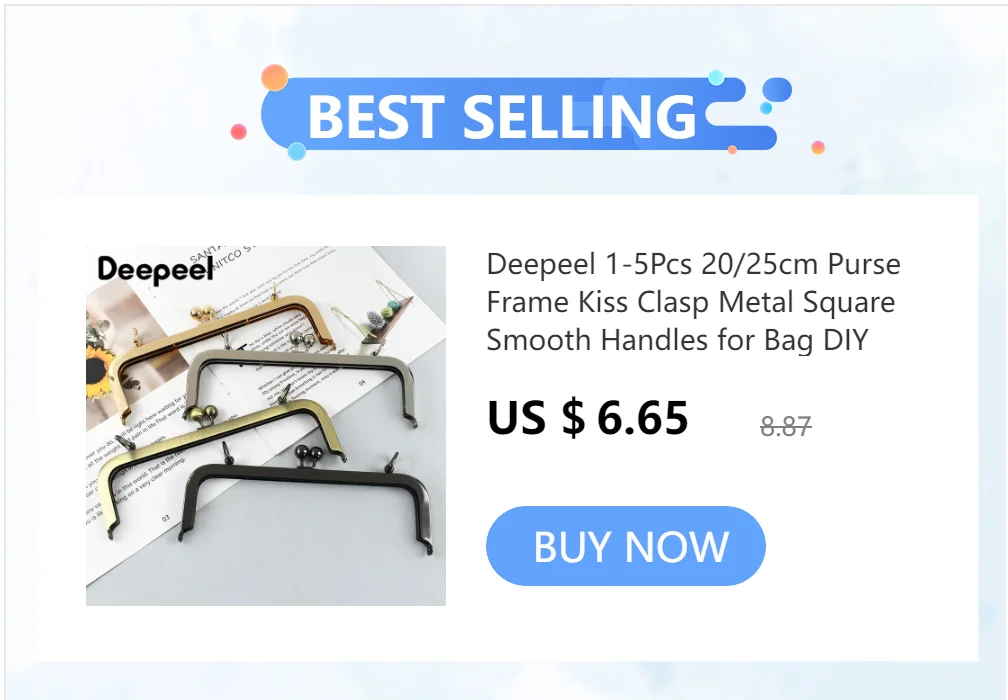 5/10Pcs Metal Purse Frame Aluminium Tube Bag Handle Clutch Kiss Lock Clasp Wallet Replacement Bracket DIY Hardware Accessories