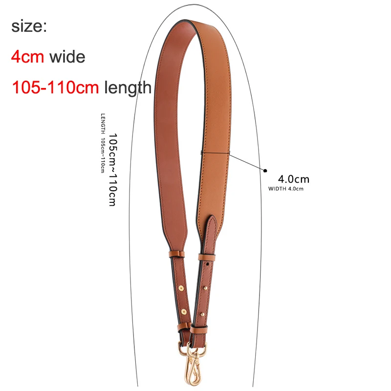 Cow Leather Bag Straps Women Shoulder Crossbody Bag Strap Handbag Handle Wide Belt Genuine Leather Strap Bag Part Belt For Bag