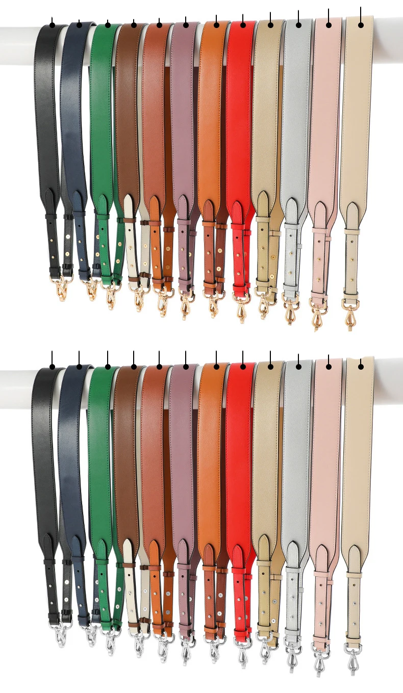 Cow Leather Bag Straps Women Shoulder Crossbody Bag Strap Handbag Handle Wide Belt Genuine Leather Strap Bag Part Belt For Bag