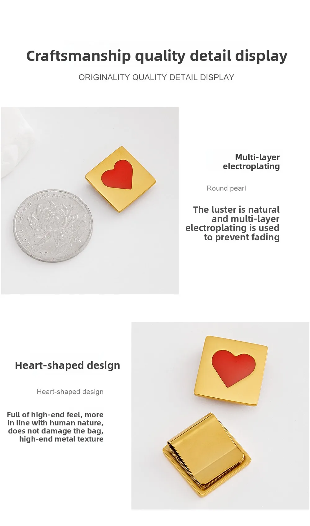 Letter Decoration Buckle For Handmade Fashion Durable High-end Gift Diy Metal Decorative Bag Modification Bag Accessories