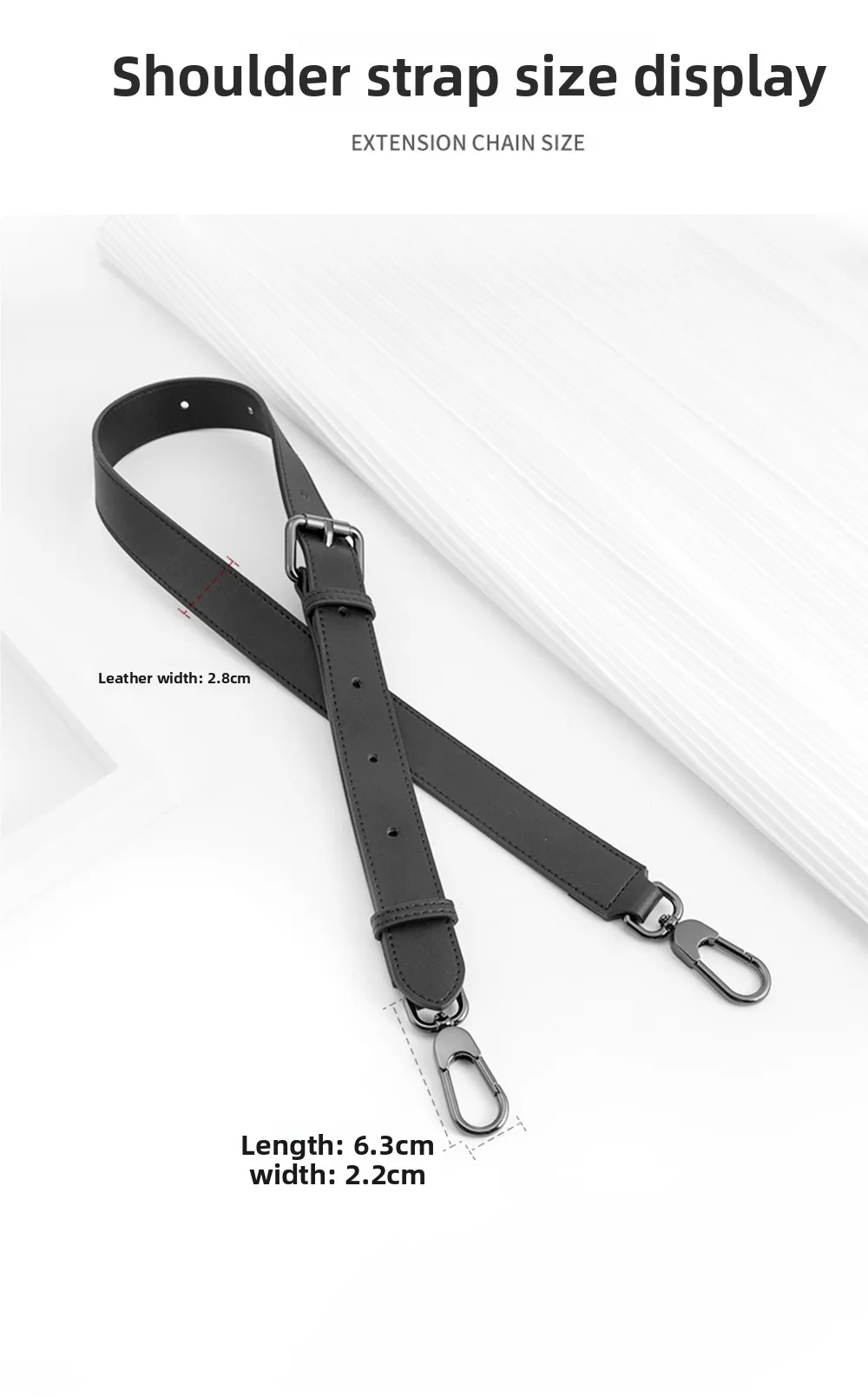 Bag Extension Leather Shoulder Strap For Hobo Fashion Durable Crossbody Shoulder Strap Modification Bag Accessories