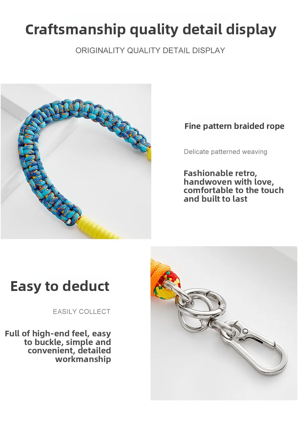 Woven Shoulder Strap For Toiletry Bag Color Crossbody Strap Fashion Durable Gift Bag Strap Bag Accessories