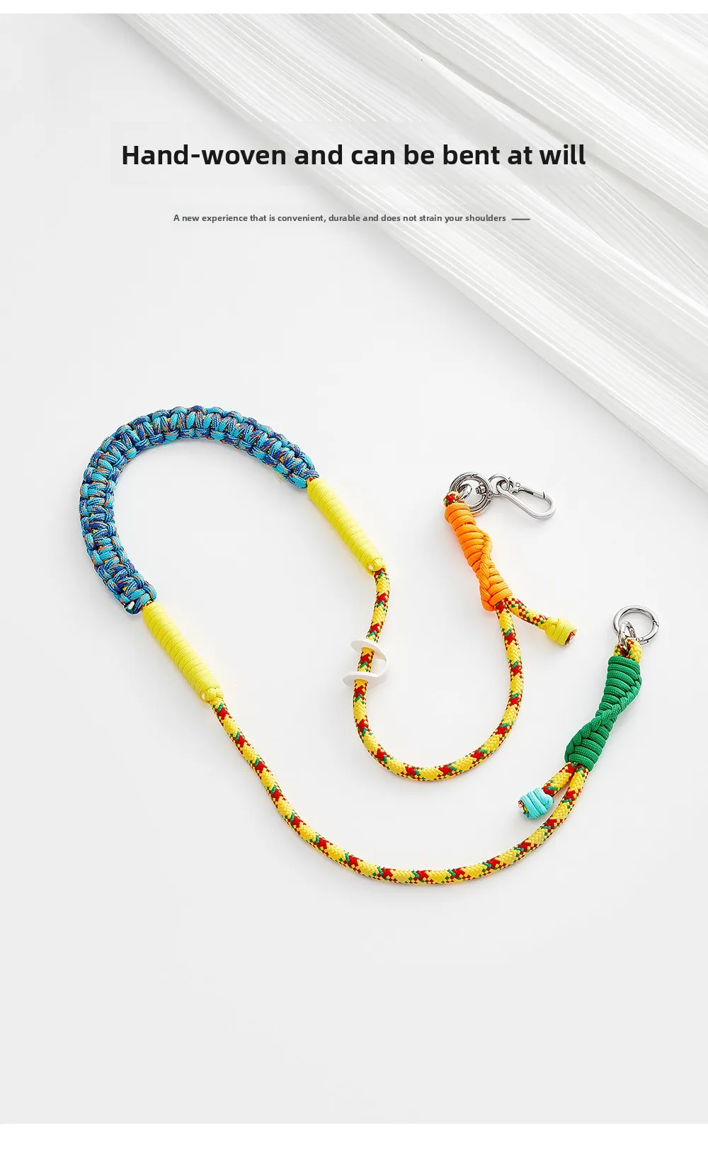 Woven Shoulder Strap For Toiletry Bag Color Crossbody Strap Fashion Durable Gift Bag Strap Bag Accessories