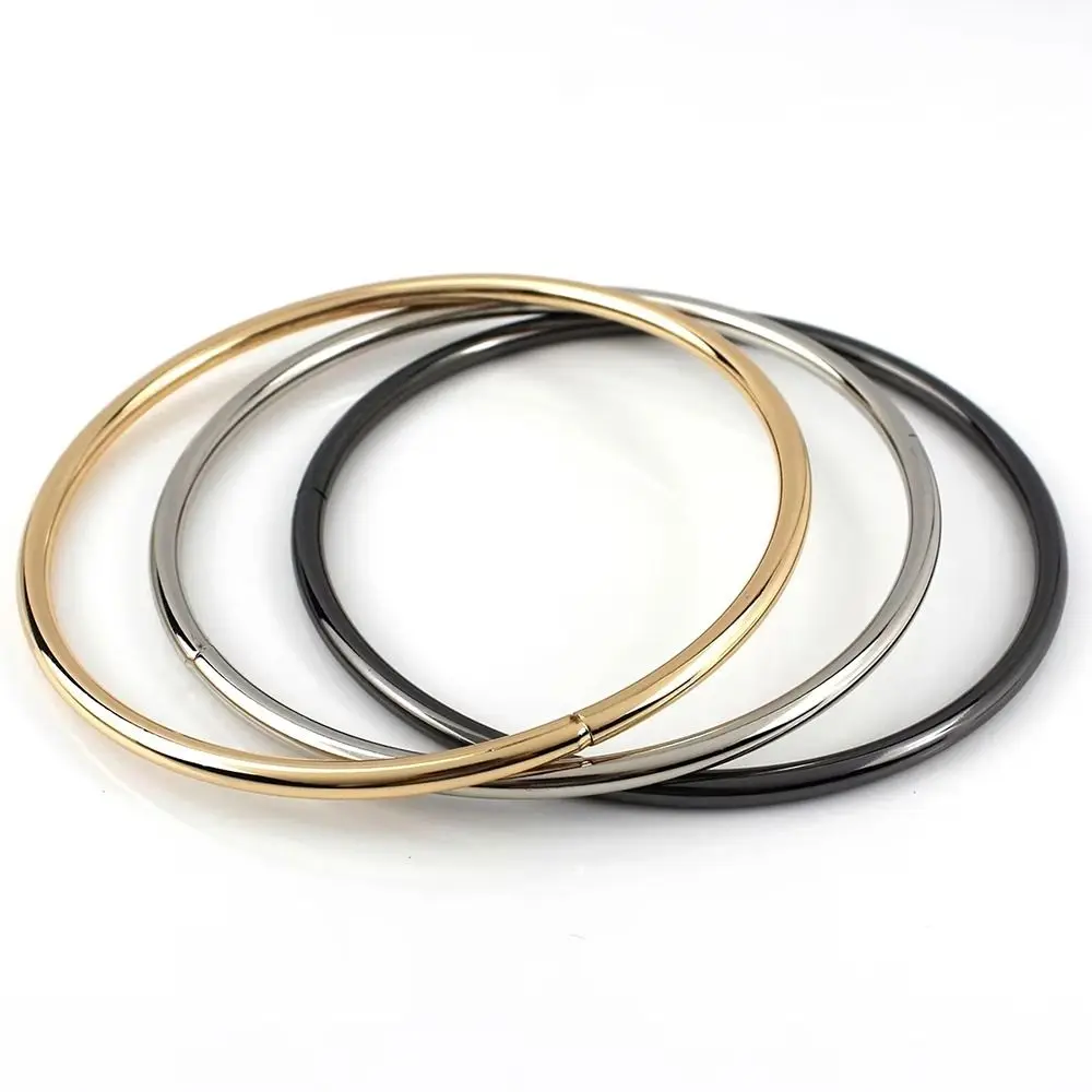 2Pcs 110mm O Bag Handle Metal Strap Handbag Luggage DIY Fashion Bag Hardware Accessories Purse Sewing Frame Decoration Clasp