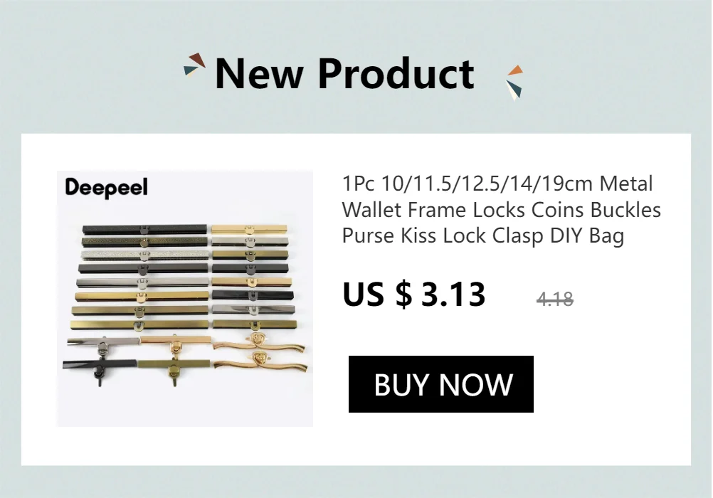 1Pc 10/11.5/12.5/14/19cm Metal Wallet Frame Locks Coins Buckles Purse Kiss Lock Clasp DIY Bag Parts Hardware Decor Accessories