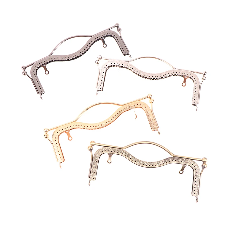 1Pc Fashion Women Bags Handle Metal DIY Coin Purse Bag Handle Handbag Clasp Lock Arch Frame Bags Accessories
