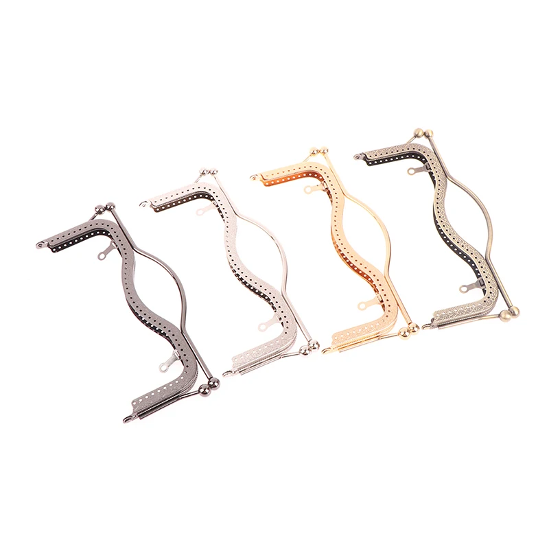 1Pc Fashion Women Bags Handle Metal DIY Coin Purse Bag Handle Handbag Clasp Lock Arch Frame Bags Accessories