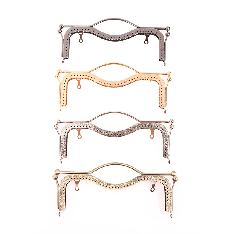 1Pc Fashion Women Bags Handle Metal DIY Coin Purse Bag Handle Handbag Clasp Lock Arch Frame Bags Accessories