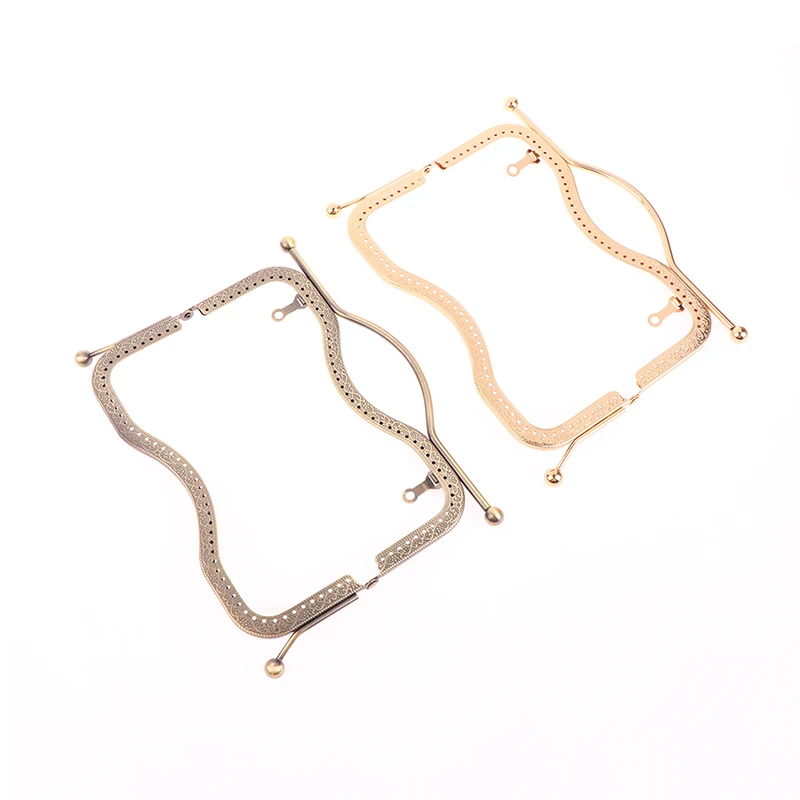 1Pc Fashion Women Bags Handle Metal DIY Coin Purse Bag Handle Handbag Clasp Lock Arch Frame Bags Accessories