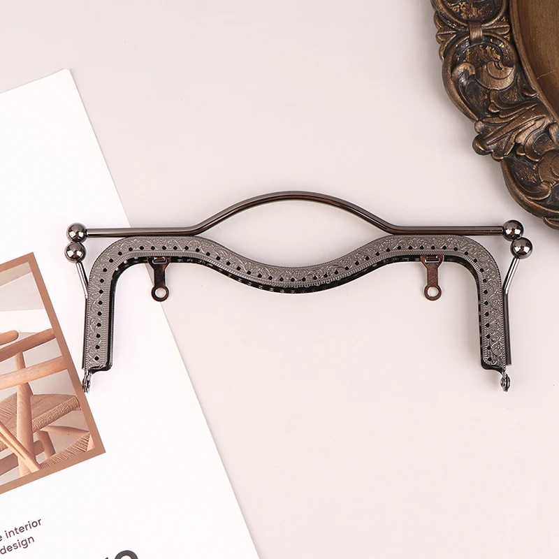 1Pc Fashion Women Bags Handle Metal DIY Coin Purse Bag Handle Handbag Clasp Lock Arch Frame Bags Accessories