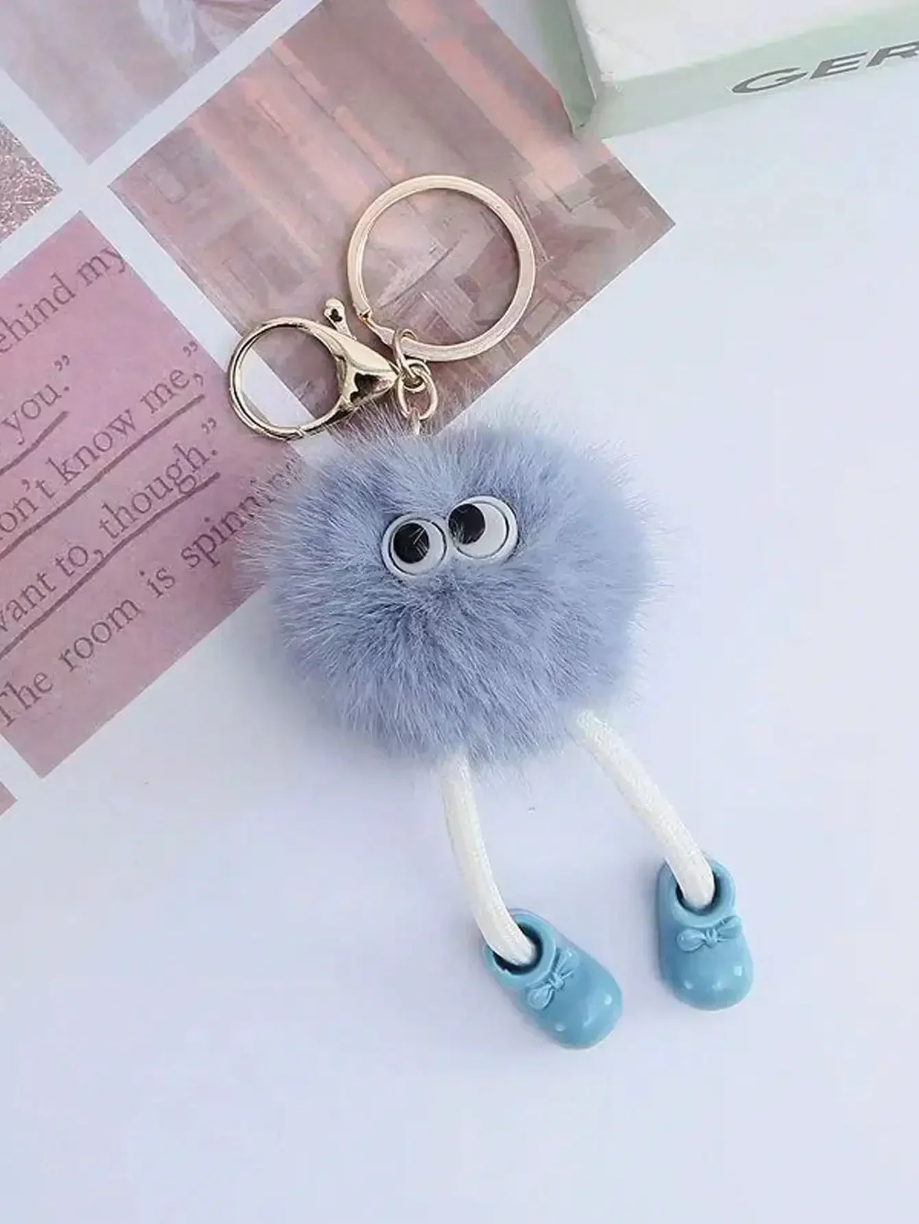 Cute Plush Keychain for Women Bags Backpacks Fluffy Kawaii Bag Charm Pendant Y2K Coquette Gift for Women Girls  Bag Accessories