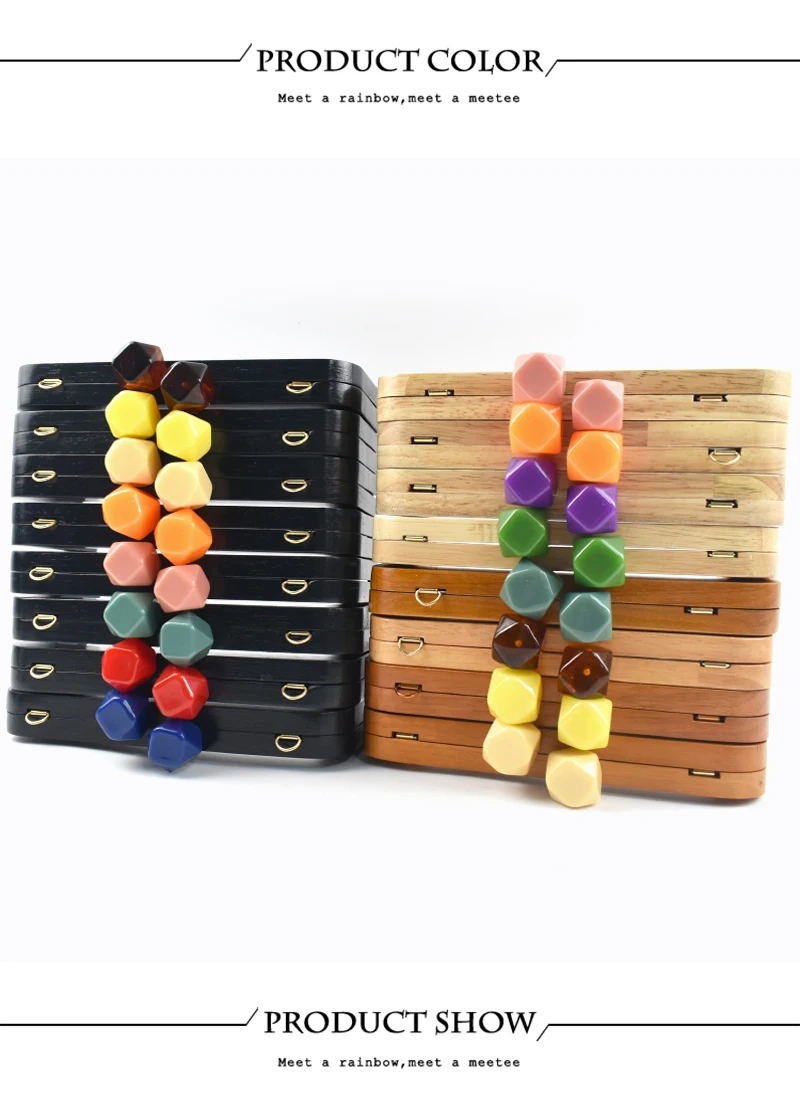 1Pc 20cm Pure Wood Purse Frame Kiss Clasp Bag Handle for DIY Handbag Wallet Lock Clutch Making Sewing Handmade Bags Accessories