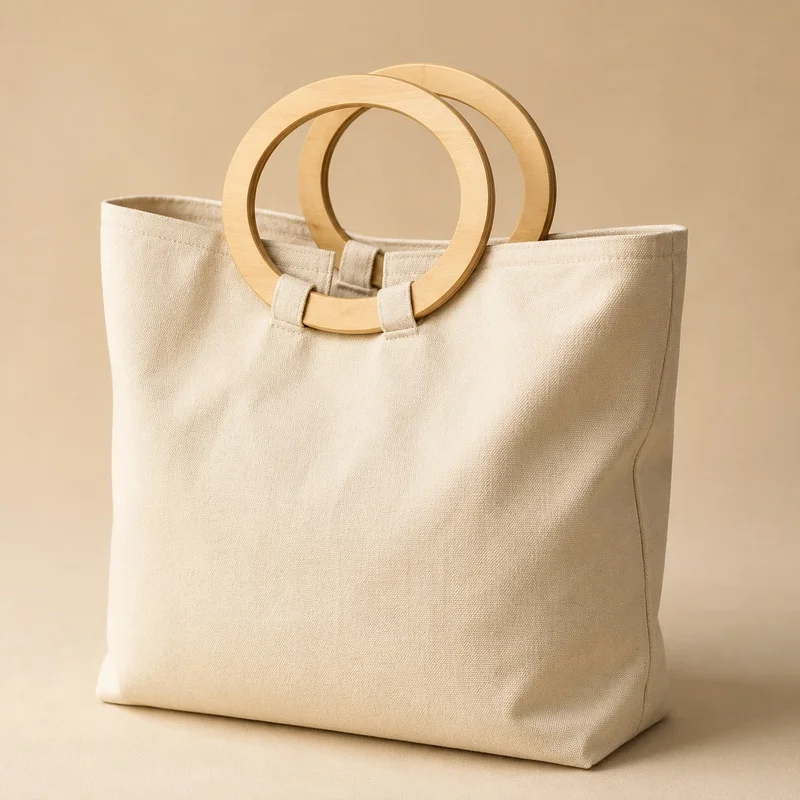 2Pcs/4Pcs/10Pcs 11x8cm Synthetic Wood Oval Bag Handle Rigid Ring for Crochet Straw Woven Purse Replacement Handcraft Accessory