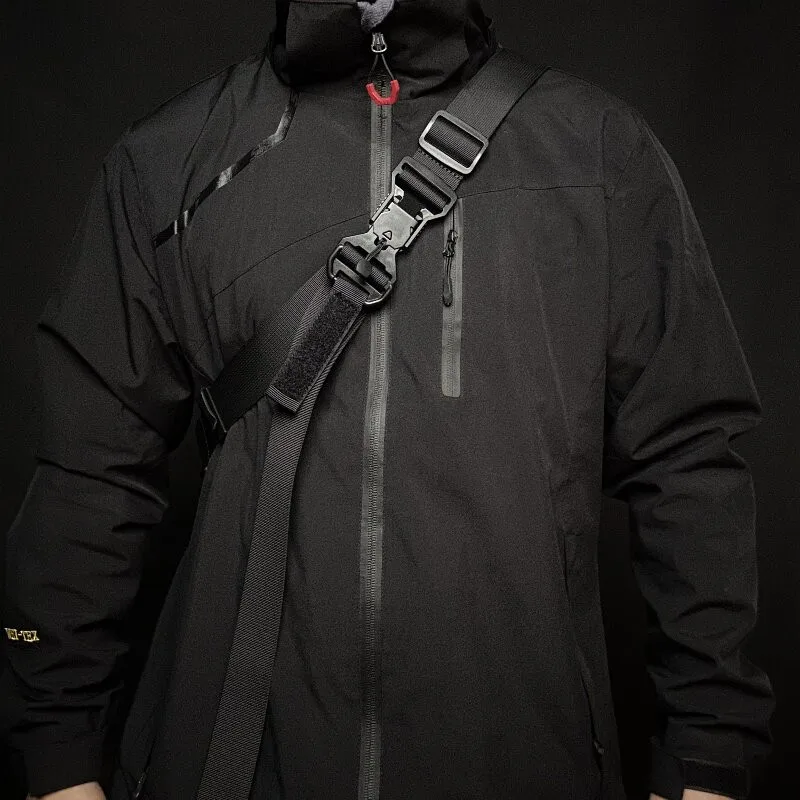 Tactical Quick-release Sliding Shoulder Strap Multifunctional Magnetic Buckle DIY Quick Adjustment Gravity-release Bag Strap
