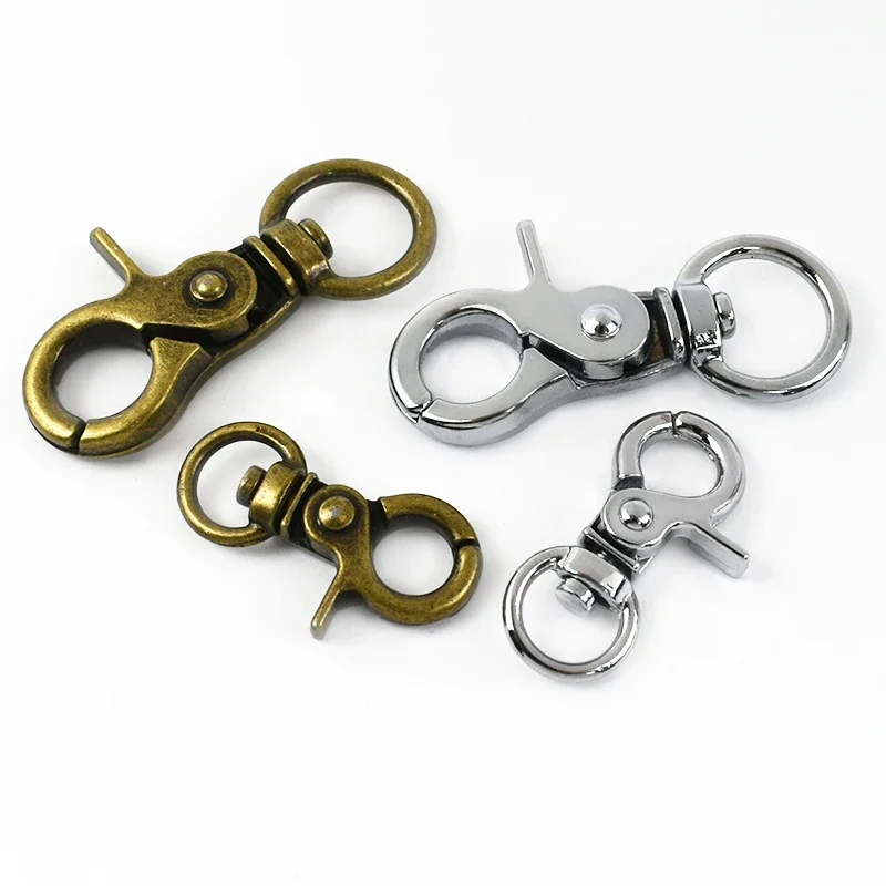 10/20/30Pcs Bag Swivel Lobster Clasp 10/13mm Metal Buckles Handbag Chain Dog Collar Strap Trigger Snap Hook Hardware Accessories