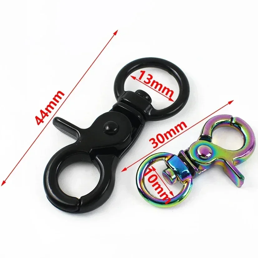 10/20/30Pcs Bag Swivel Lobster Clasp 10/13mm Metal Buckles Handbag Chain Dog Collar Strap Trigger Snap Hook Hardware Accessories