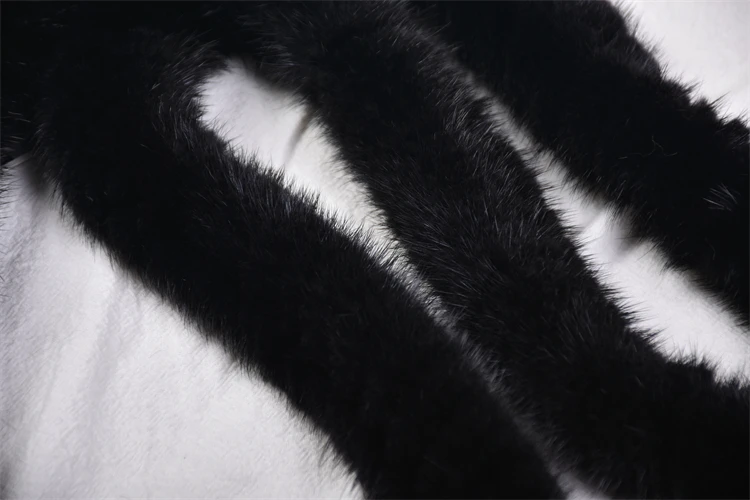 Besfilin Real Mink Fur Long Crossbody Bag Chain Handle Shoulder Strap Replacement Luxury Versatile Fashion Metal Accessory
