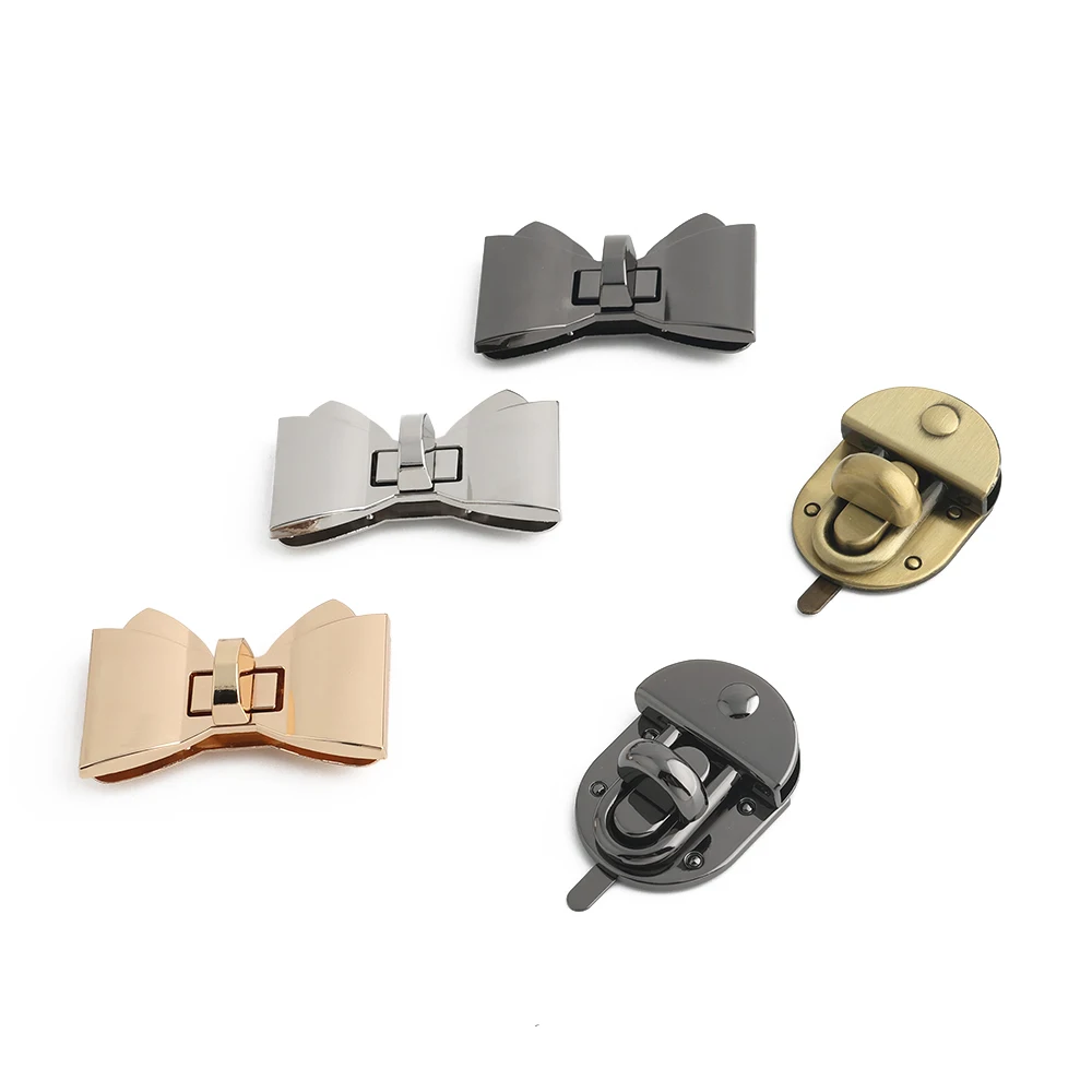 5/10/20PCS Metal Bag Twist Decoration Lock Clasps Handbag Turn Locks Snap Buckles For DIY Bags Purse Replacement Accessories