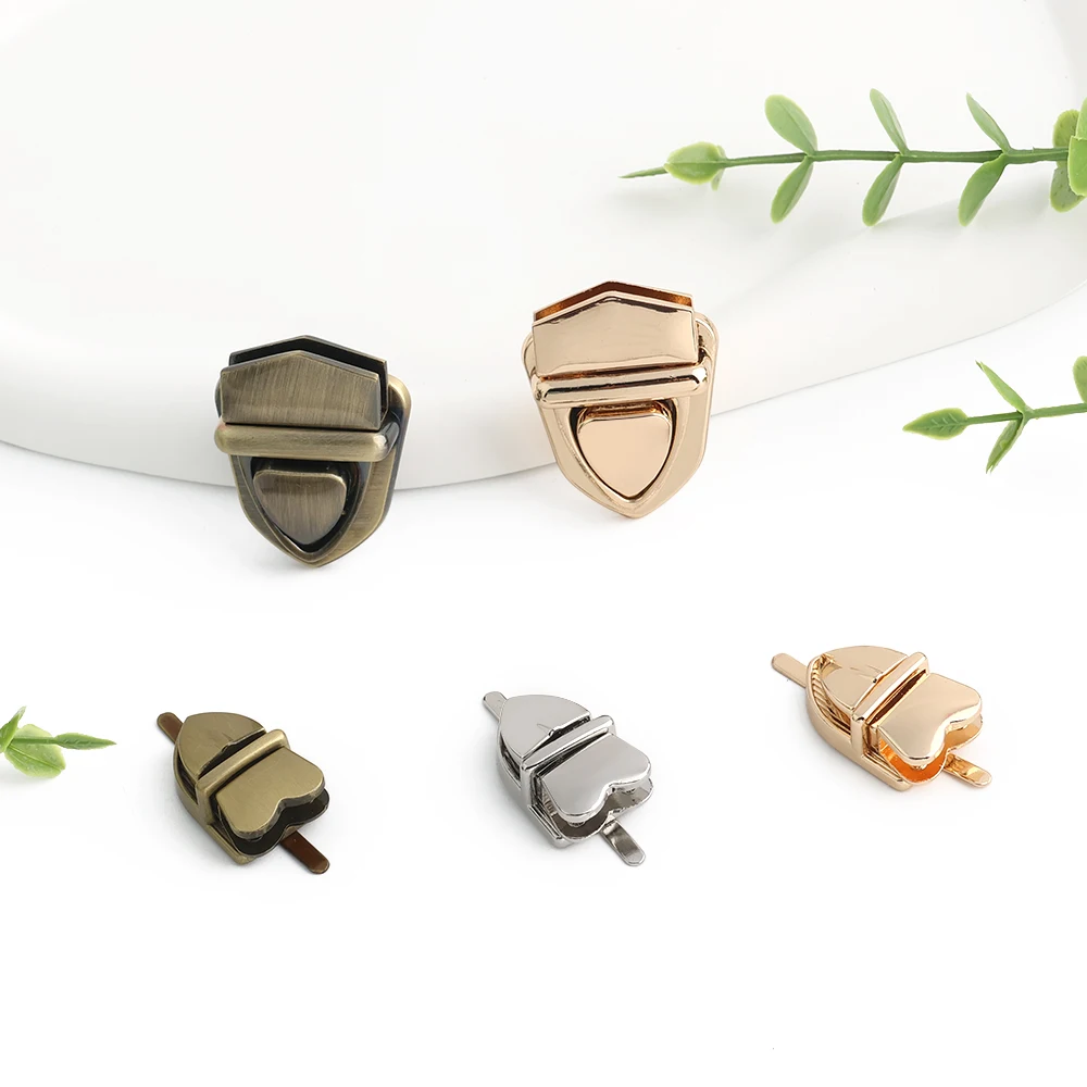 5/10/20PCS Metal Bag Twist Decoration Lock Clasps Handbag Turn Locks Snap Buckles For DIY Bags Purse Replacement Accessories