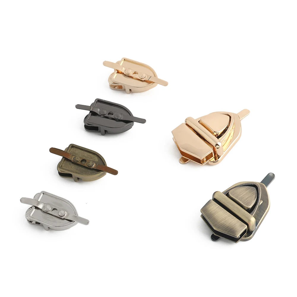5/10/20PCS Metal Bag Twist Decoration Lock Clasps Handbag Turn Locks Snap Buckles For DIY Bags Purse Replacement Accessories