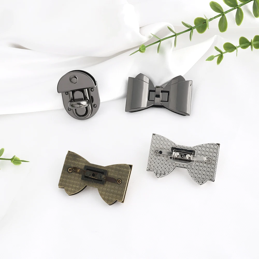 5/10/20PCS Metal Bag Twist Decoration Lock Clasps Handbag Turn Locks Snap Buckles For DIY Bags Purse Replacement Accessories