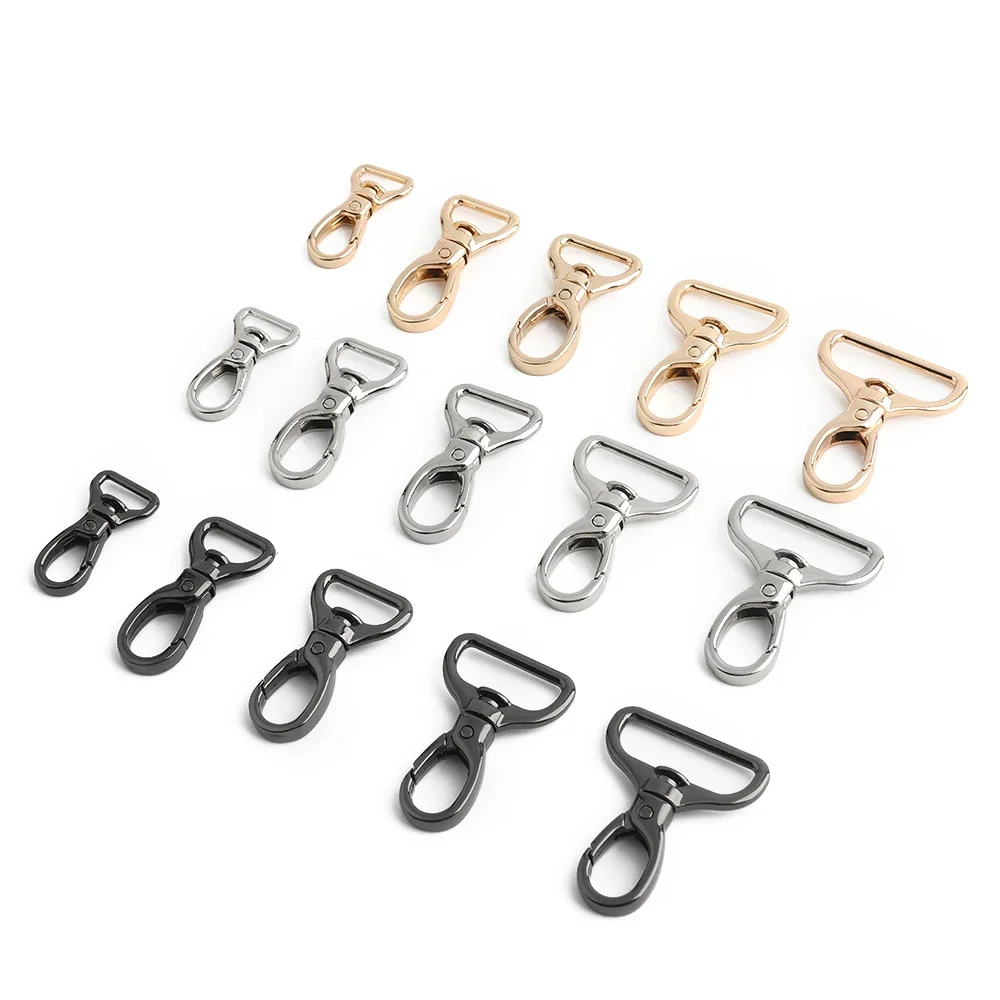 20/50/100PCS 13-32mm Metal Bag Strap Buckle Keychain Swivel Lobster Buckles Pet Collar Carabiner Snap Hook Clasp DIY Accessories