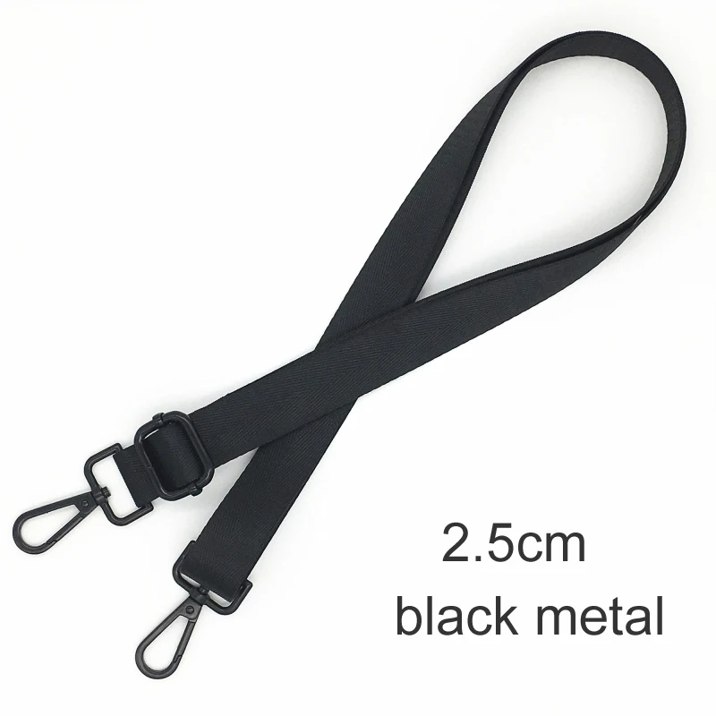 Black Color Bag Straps Women Shoulder Messenger Bags Belt Adjustable Wide Strap Bag Part Accessories Female Crossbody Bag Strap