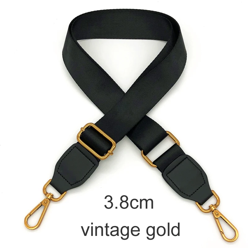 Black Color Bag Straps Women Shoulder Messenger Bags Belt Adjustable Wide Strap Bag Part Accessories Female Crossbody Bag Strap