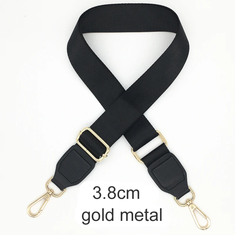 Black Color Bag Straps Women Shoulder Messenger Bags Belt Adjustable Wide Strap Bag Part Accessories Female Crossbody Bag Strap