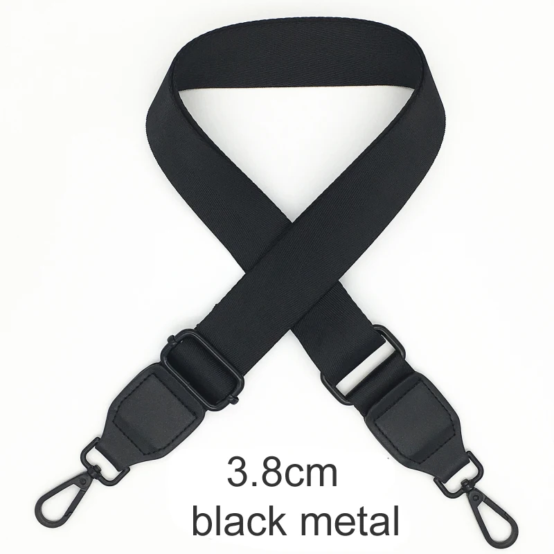 Black Color Bag Straps Women Shoulder Messenger Bags Belt Adjustable Wide Strap Bag Part Accessories Female Crossbody Bag Strap