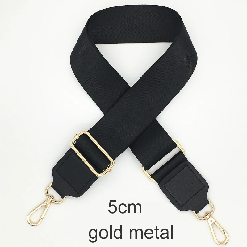 Black Color Bag Straps Women Shoulder Messenger Bags Belt Adjustable Wide Strap Bag Part Accessories Female Crossbody Bag Strap