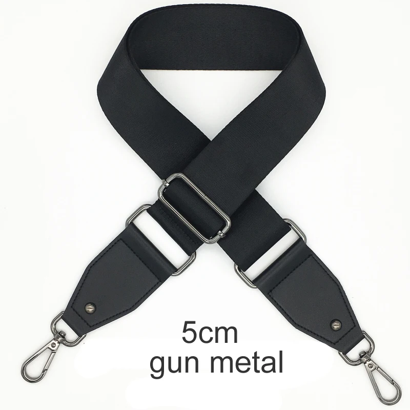 Black Color Bag Straps Women Shoulder Messenger Bags Belt Adjustable Wide Strap Bag Part Accessories Female Crossbody Bag Strap