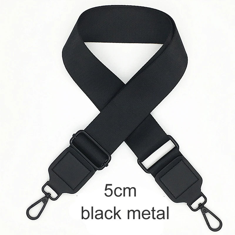 Black Color Bag Straps Women Shoulder Messenger Bags Belt Adjustable Wide Strap Bag Part Accessories Female Crossbody Bag Strap