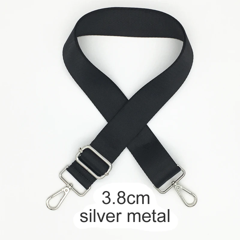 Black Color Bag Straps Women Shoulder Messenger Bags Belt Adjustable Wide Strap Bag Part Accessories Female Crossbody Bag Strap