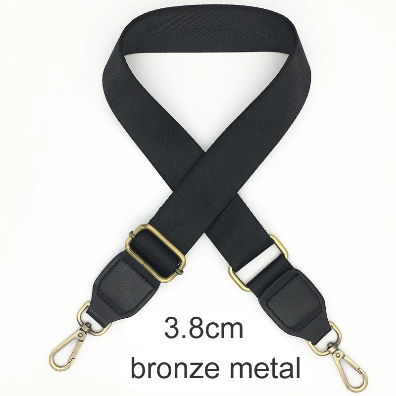Black Color Bag Straps Women Shoulder Messenger Bags Belt Adjustable Wide Strap Bag Part Accessories Female Crossbody Bag Strap