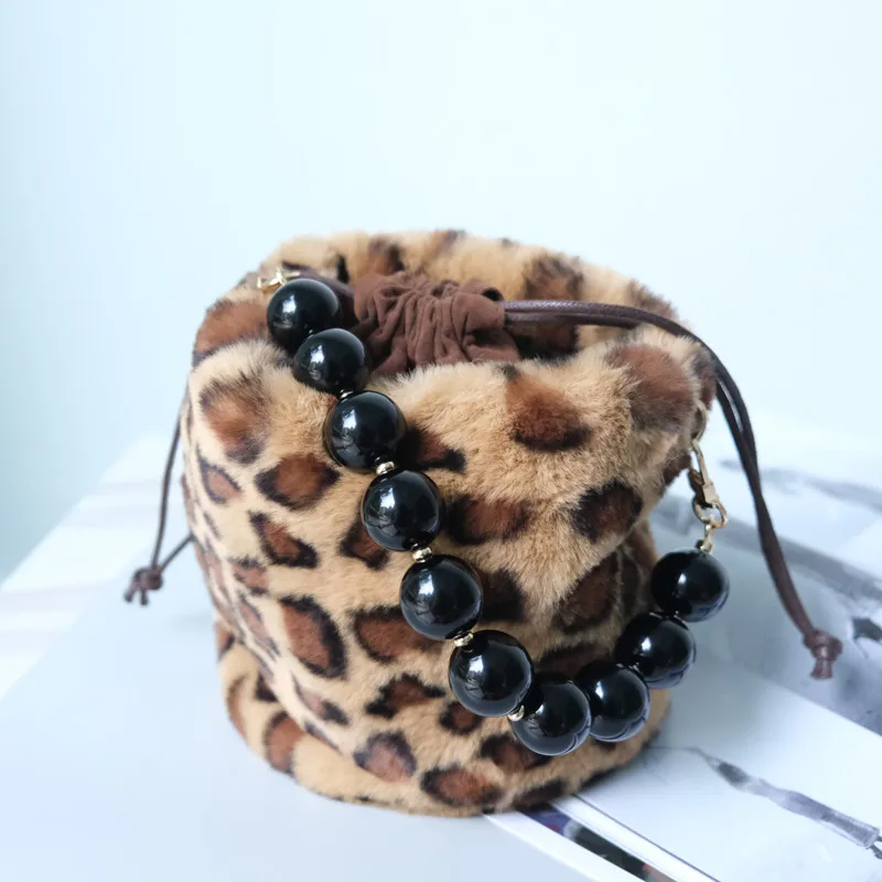 New Woman Bag Accessory Black Beige Red Acrylic Resin Beads Parts Handcrafted Wristband Women Replacement Bag Handle Chain
